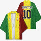 Custom Senegal National Football Kimono Lions Of Teranga Leopard Print Tribal Flag Graphic