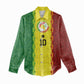 Custom Senegal National Football Women Casual Shirt Lions Of Teranga Leopard Print Tribal Flag Graphic