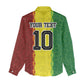 Custom Senegal National Football Women Casual Shirt Lions Of Teranga Leopard Print Tribal Flag Graphic