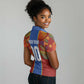 Custom DR Congo National Football Women Polo Shirt The Leopards Tropical Jungle Leaf Botanical Art