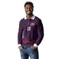 Custom Haiti National Football Long Sleeve Polo Shirt Les Grenadiers Feather Pattern Coat Of Arms Art