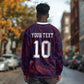 Custom Haiti National Football Long Sleeve Shirt Les Grenadiers Feather Pattern Coat Of Arms Art