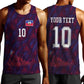 Custom Haiti National Football Men Tank Top Les Grenadiers Feather Pattern Coat Of Arms Art