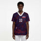Custom Haiti National Football Scrub Top Les Grenadiers Feather Pattern Coat Of Arms Art