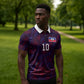 Custom Haiti National Football Zipper Polo Shirt Les Grenadiers Feather Pattern Coat Of Arms Art