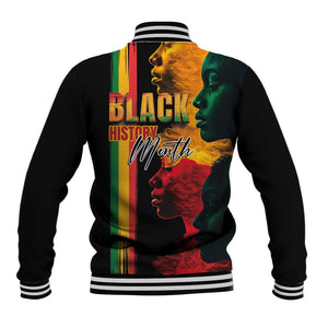 Afro - Black History Month Baseball Jacket Black Soul - I'm Black Every Month