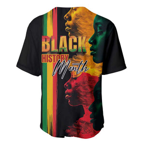 Afro - Black History Month Baseball Jersey Black Soul - I'm Black Every Month