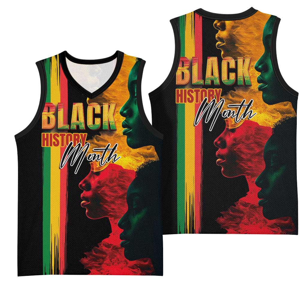 Afro - Black History Month Basketball Jersey Black Soul - I'm Black Every Month LT03