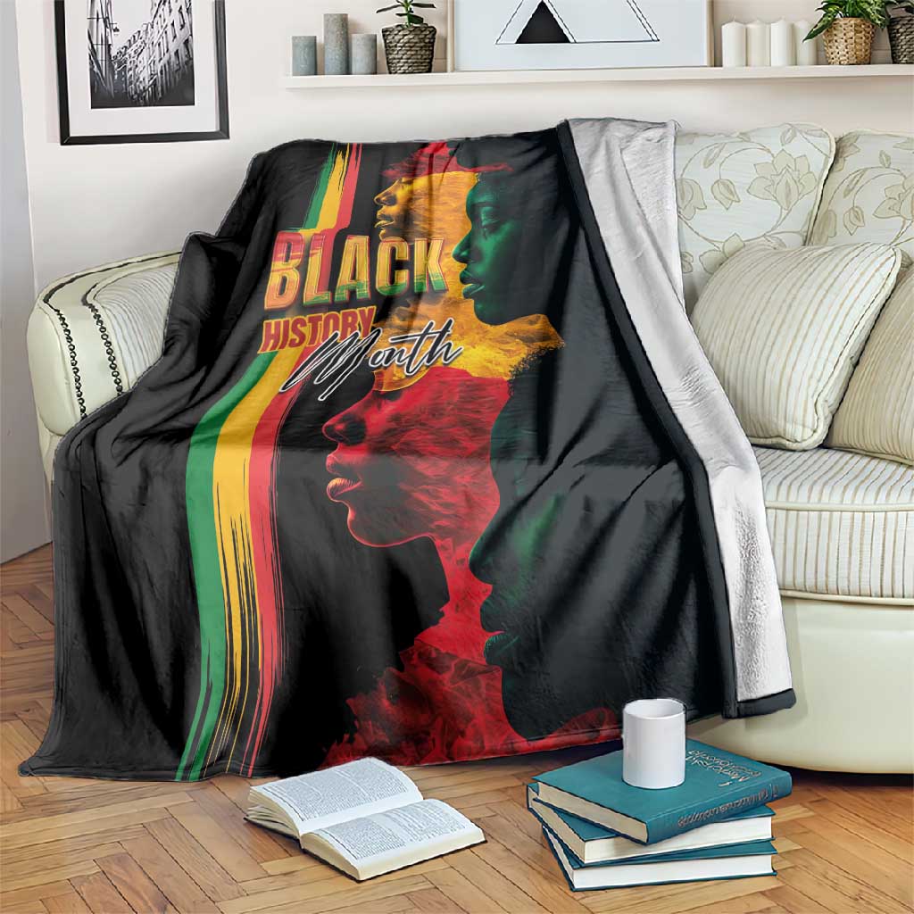 Afro - Black History Month Blanket Black Soul - I'm Black Every Month