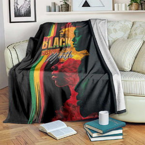 Afro - Black History Month Blanket Black Soul - I'm Black Every Month