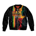 Afro - Black History Month Bomber Jacket Black Soul - I'm Black Every Month