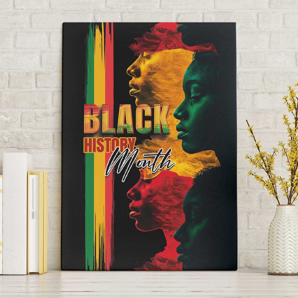 Afro - Black History Month Canvas Wall Art Black Soul - I'm Black Every Month