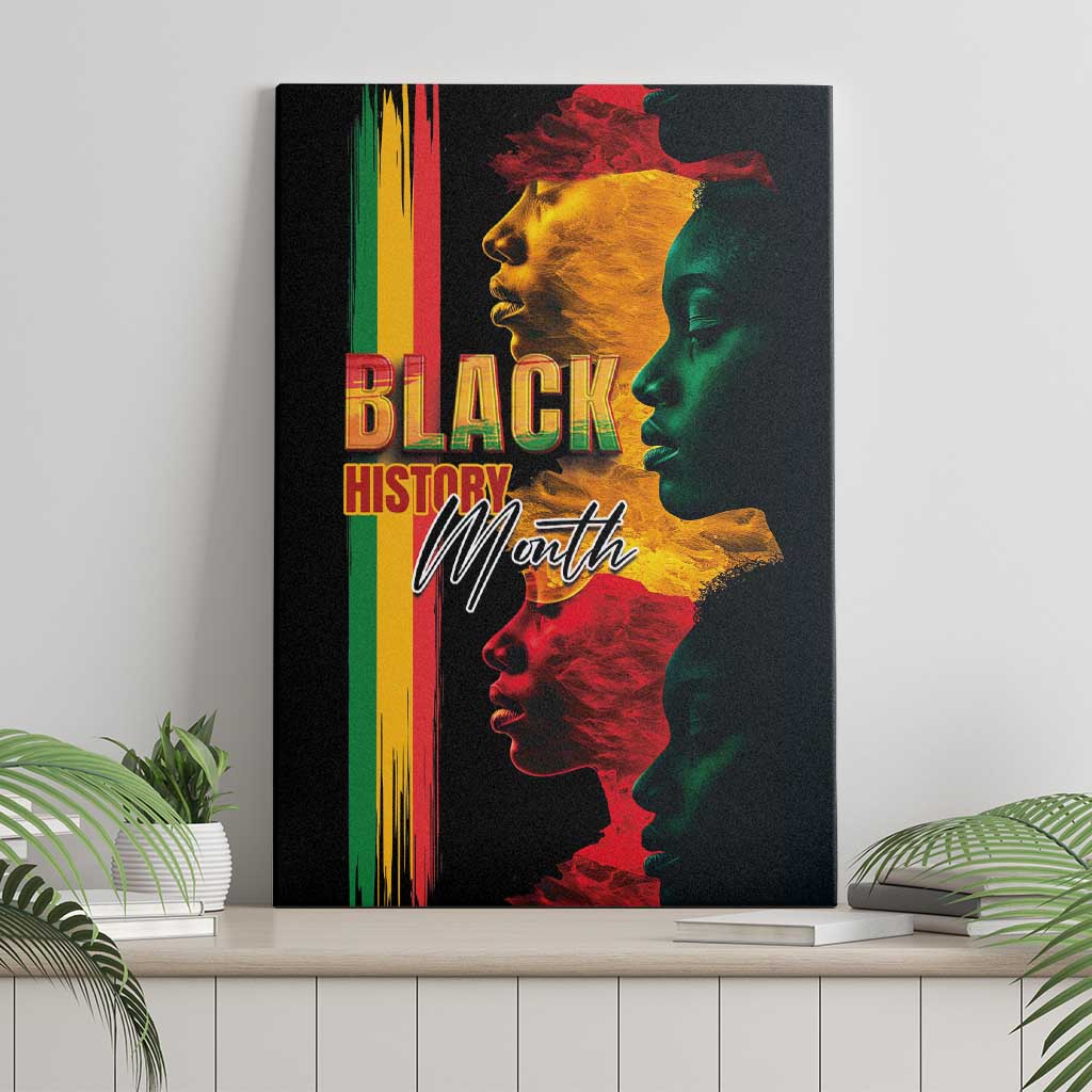 Afro - Black History Month Canvas Wall Art Black Soul - I'm Black Every Month