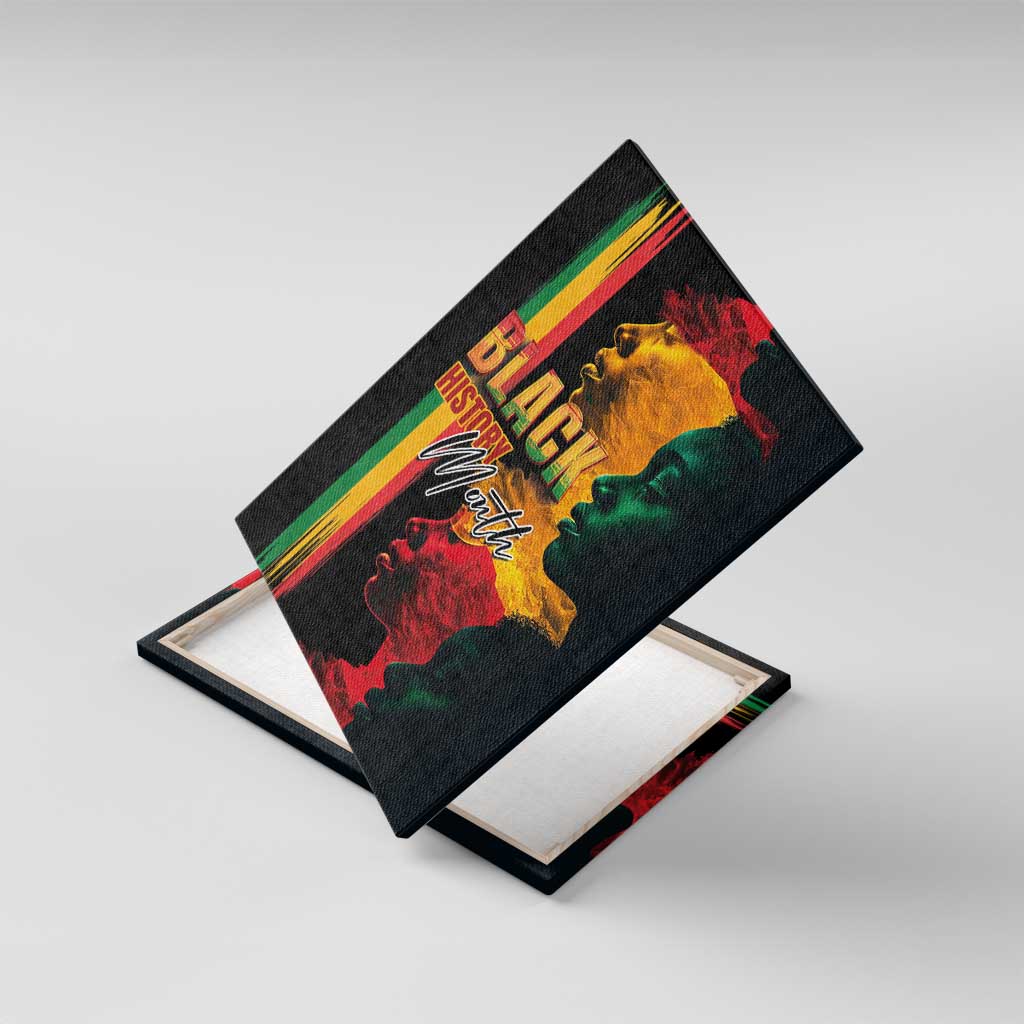 Afro - Black History Month Canvas Wall Art Black Soul - I'm Black Every Month