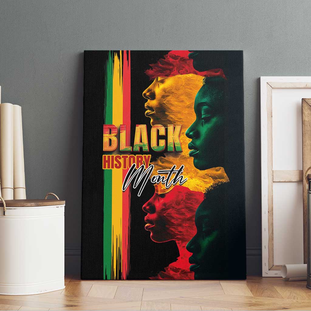 Afro - Black History Month Canvas Wall Art Black Soul - I'm Black Every Month