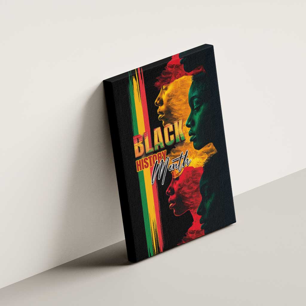 Afro - Black History Month Canvas Wall Art Black Soul - I'm Black Every Month