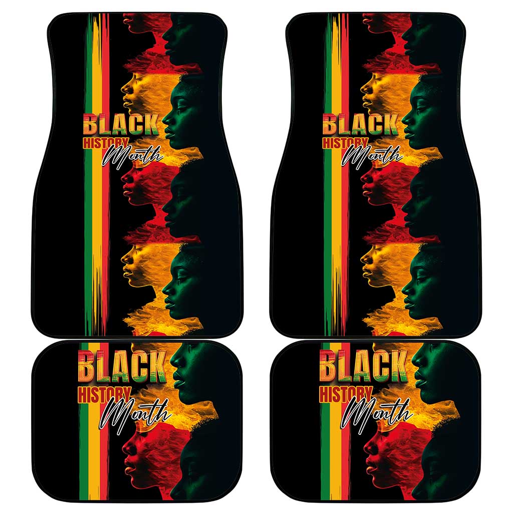 Afro - Black History Month Car Mats Black Soul - I'm Black Every Month