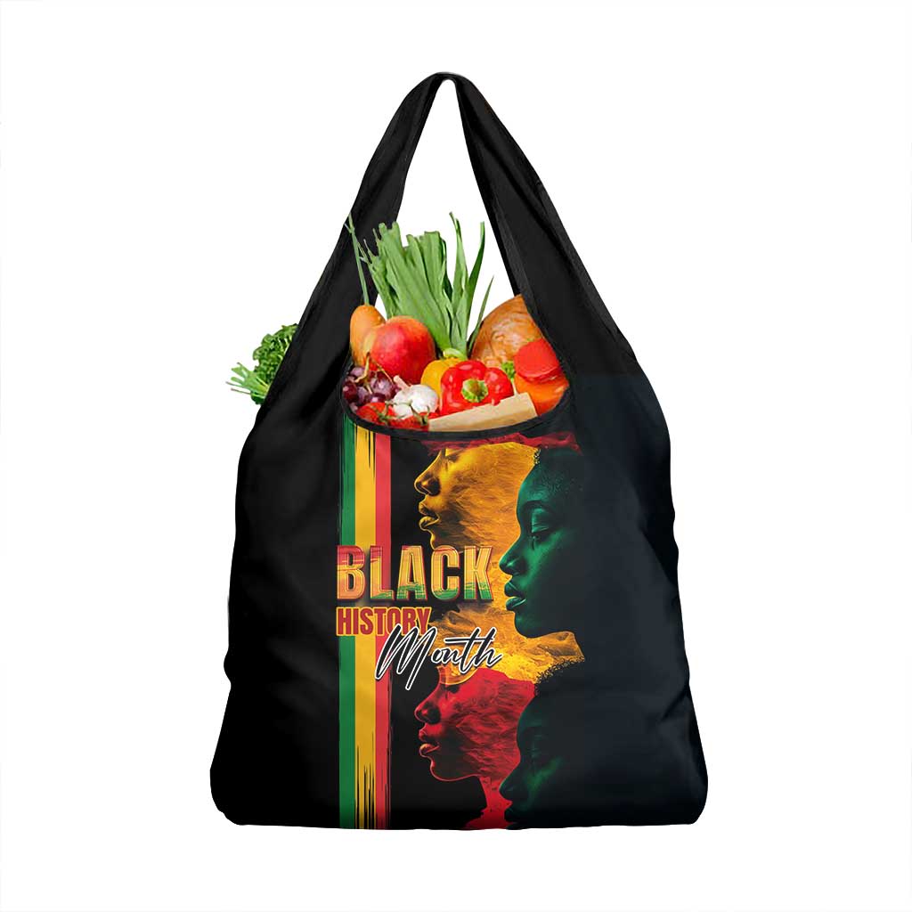 Afro - Black History Month Grocery Bag Black Soul - I'm Black Every Month