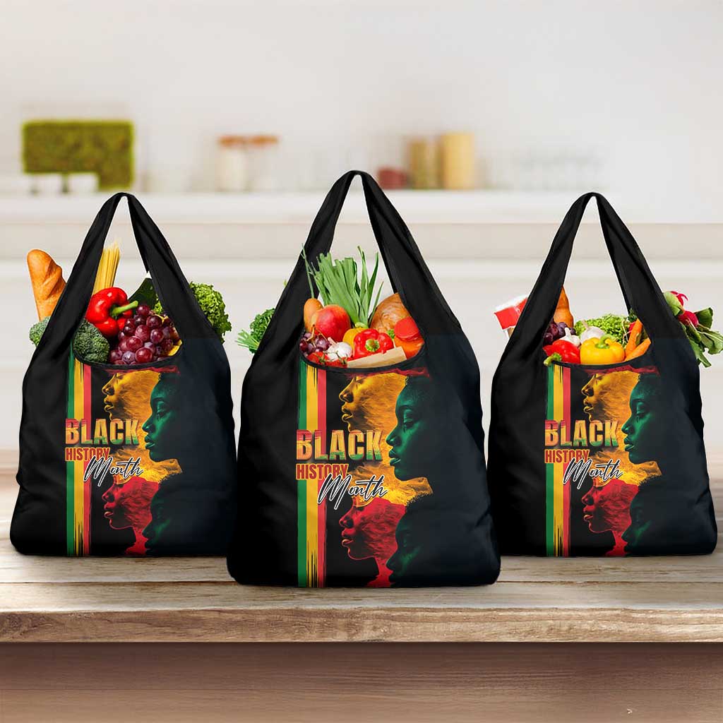 Afro - Black History Month Grocery Bag Black Soul - I'm Black Every Month