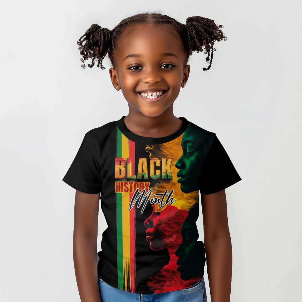 Afro - Black History Month Kid T shirt Black Soul - I'm Black Every Month