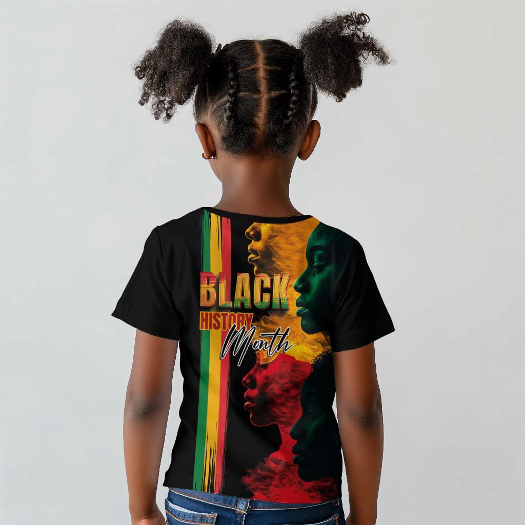 Afro - Black History Month Kid T shirt Black Soul - I'm Black Every Month
