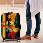 Afro - Black History Month Luggage Cover Black Soul - I'm Black Every Month