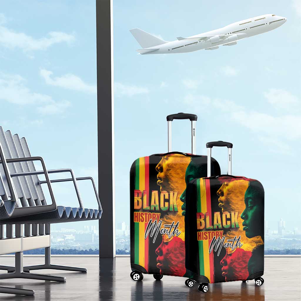 Afro - Black History Month Luggage Cover Black Soul - I'm Black Every Month