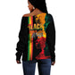 Afro - Black History Month Off Shoulder Sweater Black Soul - I'm Black Every Month