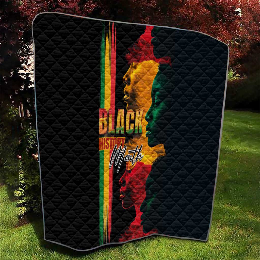Afro - Black History Month Quilt Black Soul - I'm Black Every Month