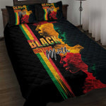 Afro - Black History Month Quilt Bed Set Black Soul - I'm Black Every Month