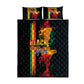 Afro - Black History Month Quilt Bed Set Black Soul - I'm Black Every Month