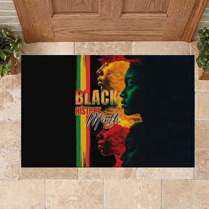 Afro - Black History Month Rubber Doormat Black Soul - I'm Black Every Month