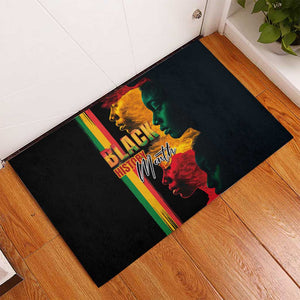 Afro - Black History Month Rubber Doormat Black Soul - I'm Black Every Month