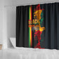 Afro - Black History Month Shower Curtain Black Soul - I'm Black Every Month