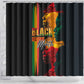 Afro - Black History Month Shower Curtain Black Soul - I'm Black Every Month
