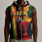 Afro - Black History Month Sleeveless Zip Hoodie Black Soul - I'm Black Every Month - African Pride
