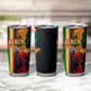 Afro - Black History Month Tumbler Cup Black Soul - I'm Black Every Month