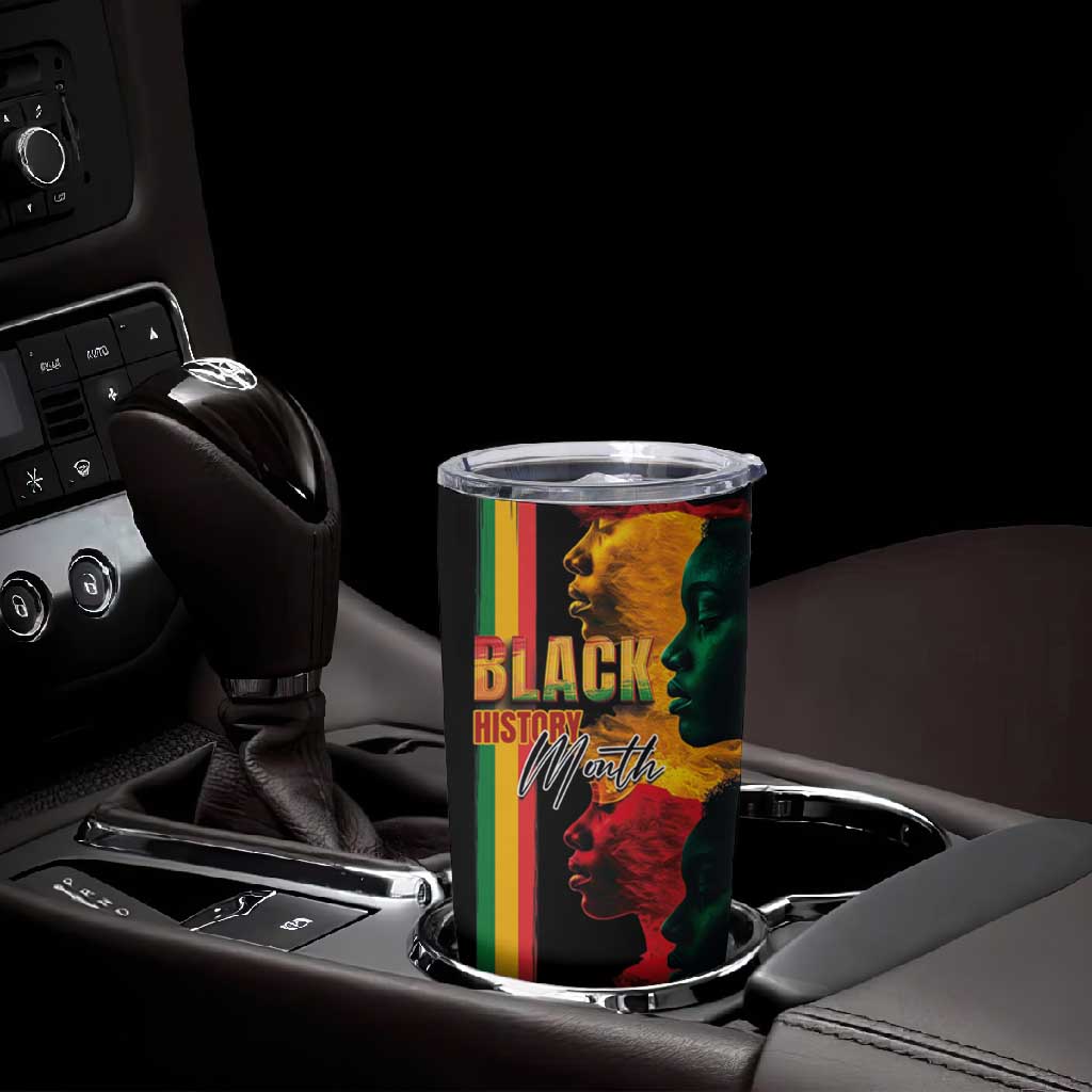 Afro - Black History Month Tumbler Cup Black Soul - I'm Black Every Month