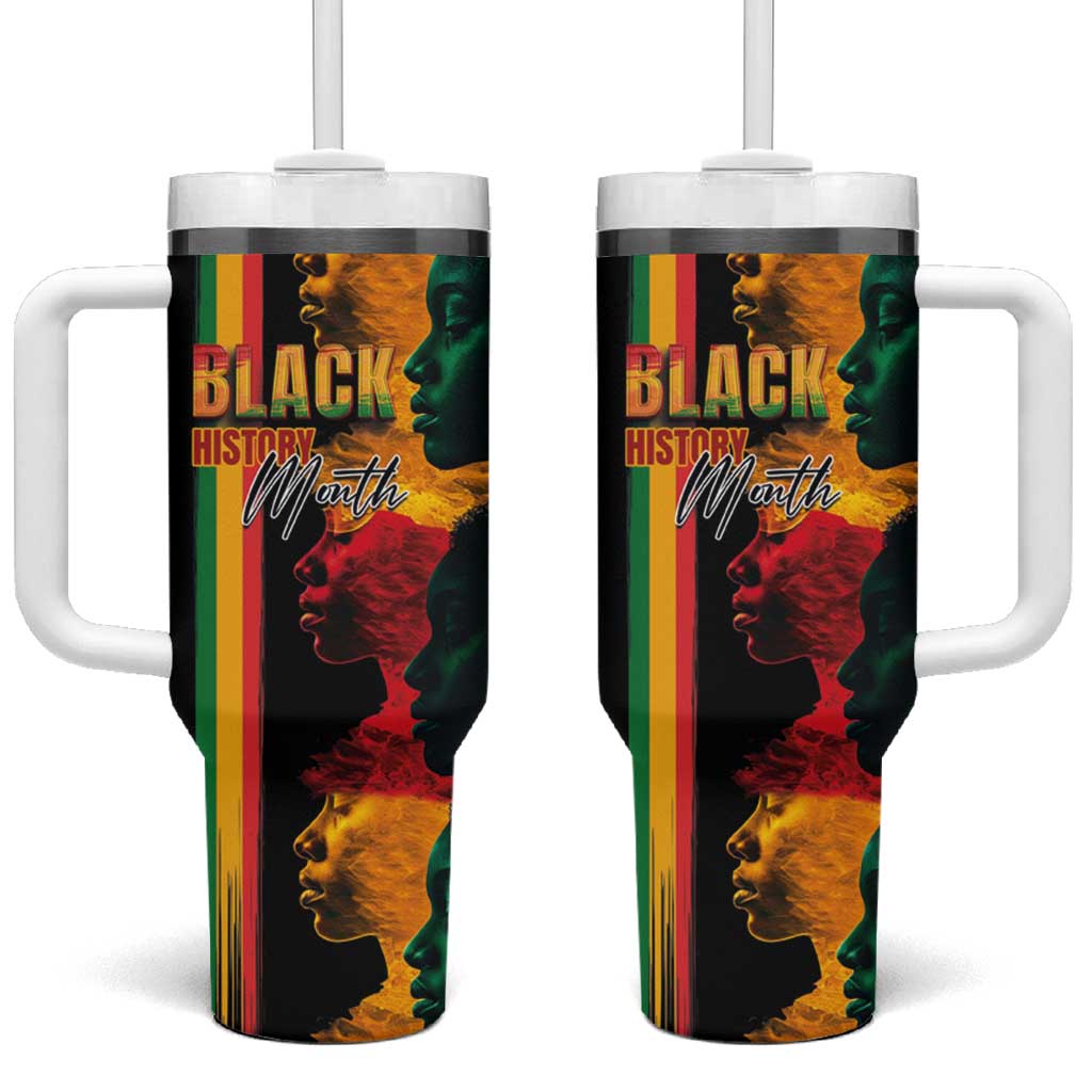 Afro - Black History Month Tumbler With Handle Black Soul - I'm Black Every Month