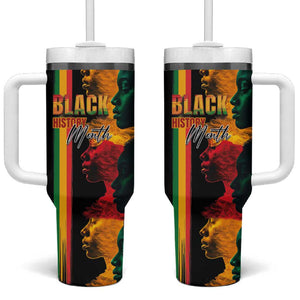 Afro - Black History Month Tumbler With Handle Black Soul - I'm Black Every Month