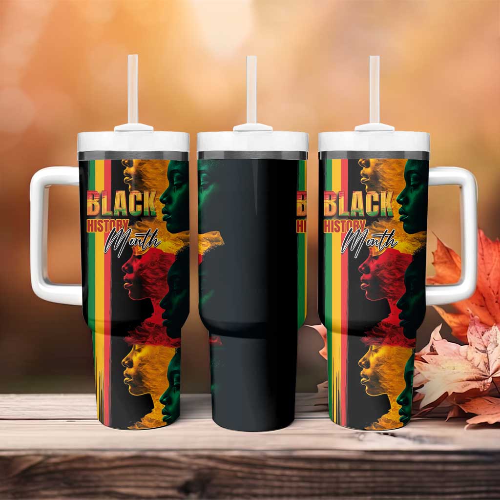 Afro - Black History Month Tumbler With Handle Black Soul - I'm Black Every Month
