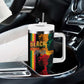 Afro - Black History Month Tumbler With Handle Black Soul - I'm Black Every Month