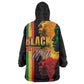 Afro - Black History Month Wearable Blanket Hoodie Black Soul - I'm Black Every Month