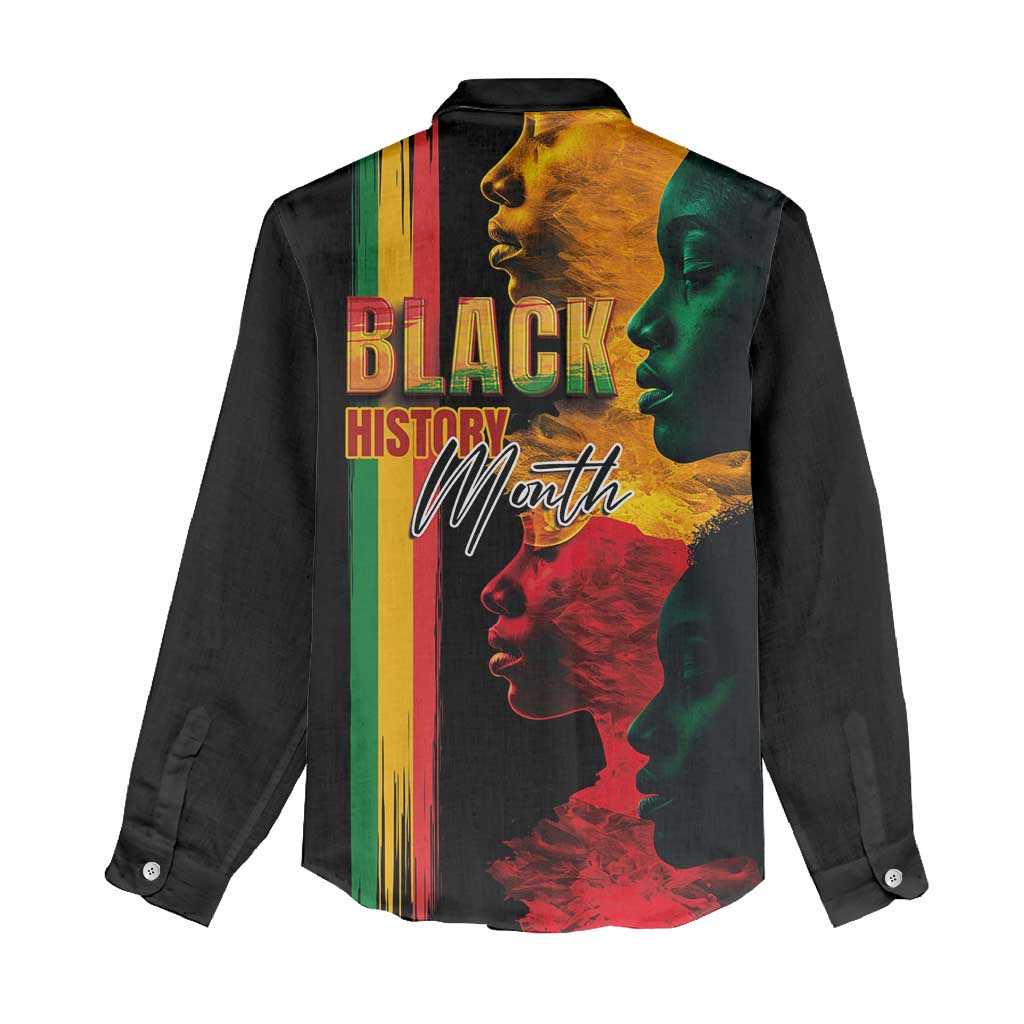 Afro - Black History Month Women Casual Shirt Black Soul - I'm Black Every Month LT03