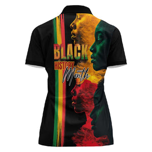 Afro - Black History Month Women Polo Shirt Black Soul - I'm Black Every Month