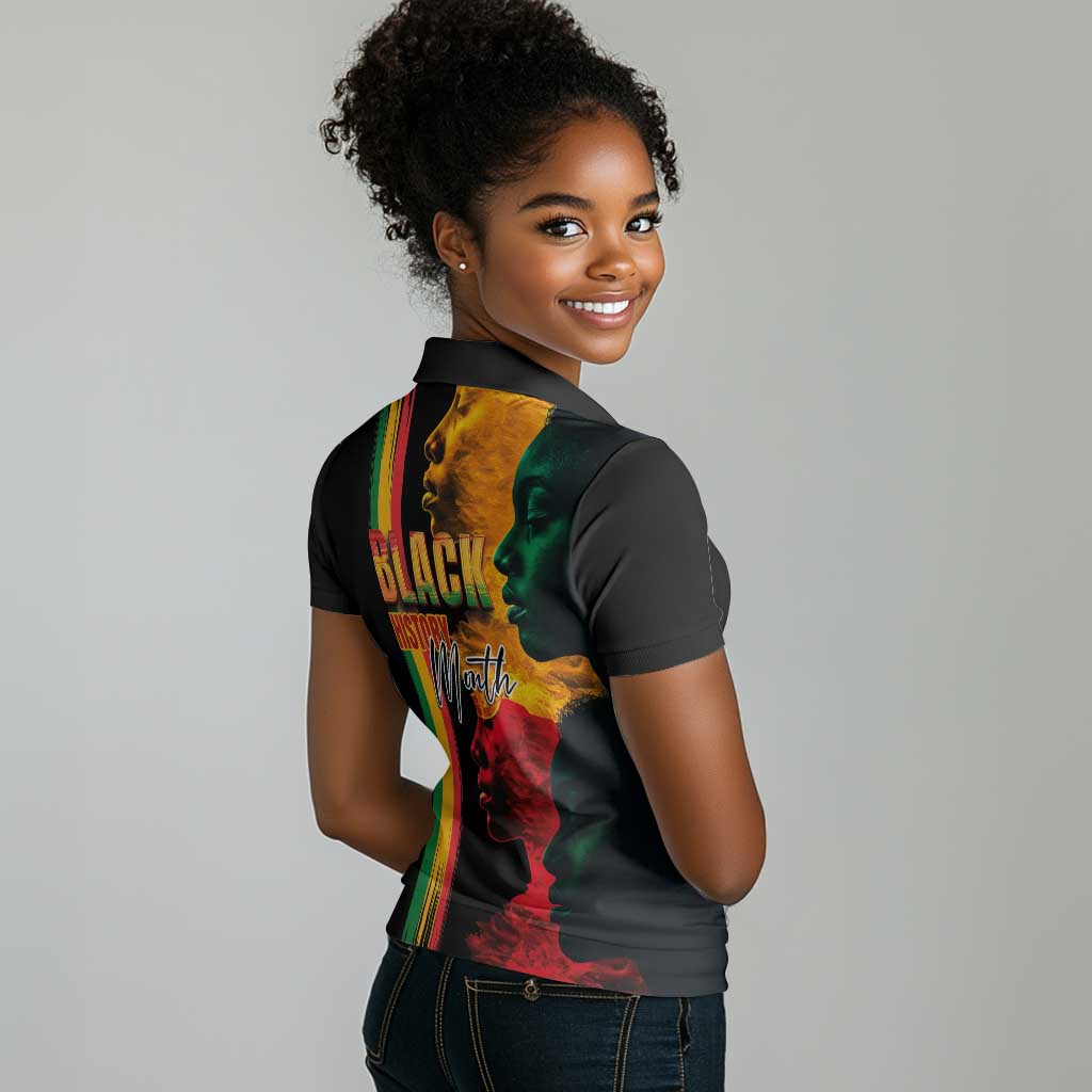 Afro - Black History Month Women Polo Shirt Black Soul - I'm Black Every Month