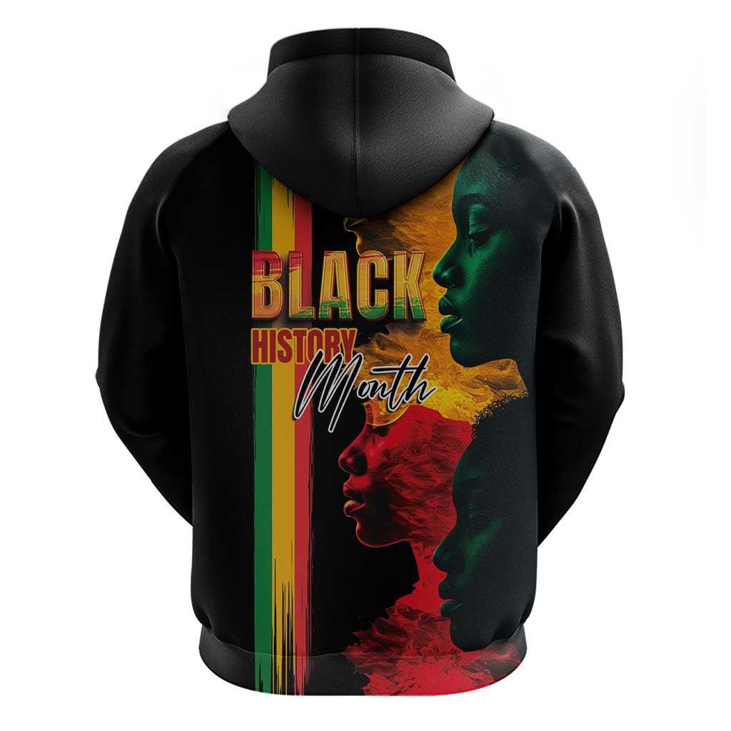 Afro - Black History Month Zip Hoodie Black Soul - I'm Black Every Month