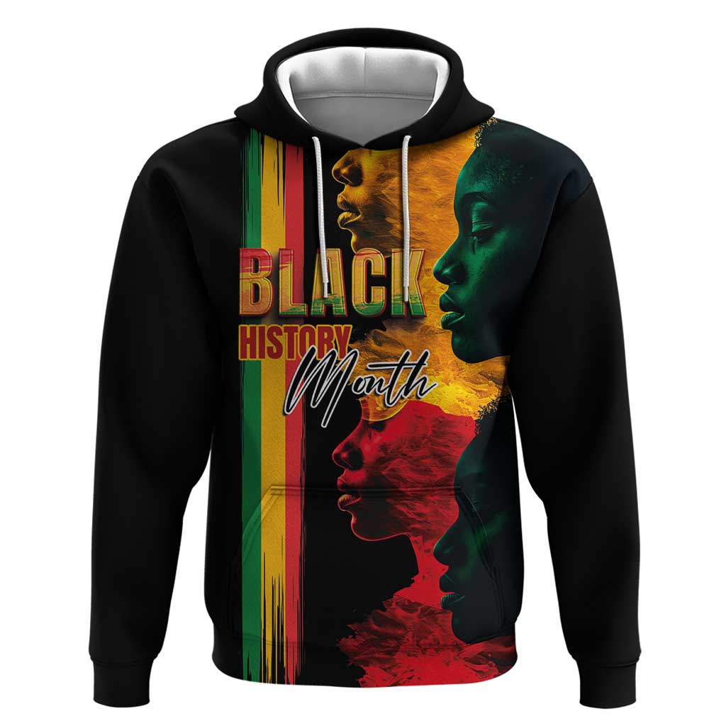 Afro - Black History Month Zip Hoodie Black Soul - I'm Black Every Month