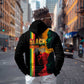 Afro - Black History Month Zip Hoodie Black Soul - I'm Black Every Month