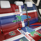 Hispaniola Back Car Seat Cover Haiti and Dominican Republic Emblems and Flag Style